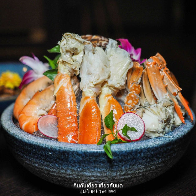 บุฟเฟ่ต์ขาปูยักษ์ กุ้งแม่น้ำเจ้าพระยา 
