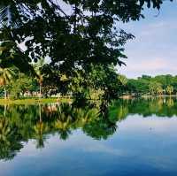 泰國曼谷著名城市綠洲公園景點:倫披尼公園，看野生大蜥蜴，城市湖泊美景，適合拍照打卡親子遊。