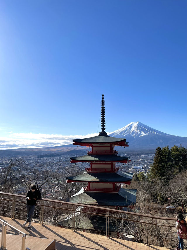 【山梨 冬の日帰り旅】富士山と五重塔の絶景 人気のスポット！