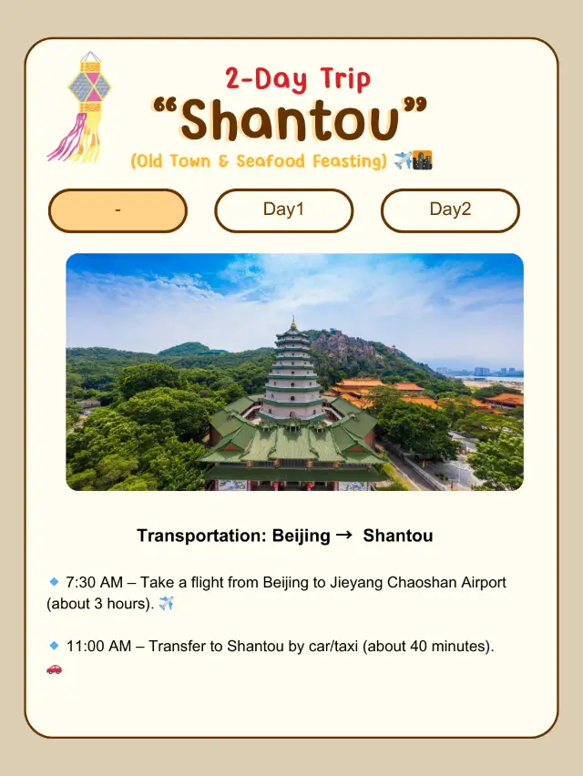  2-Day Trip to Shantou 