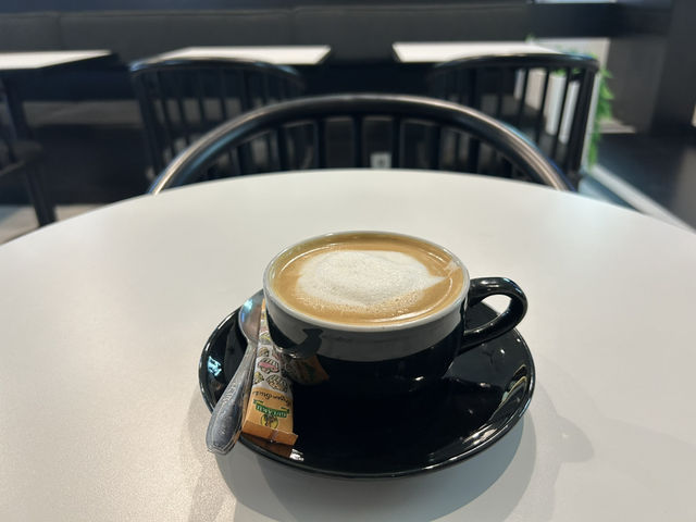 Monochrome: A Chic White-and Black Cafe for Coffee Lovers Near Cisauk Station