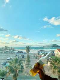 비양도를 한눈에! 7만원대 통창 오션뷰 숙소🏝️ 뚜벅이 추천