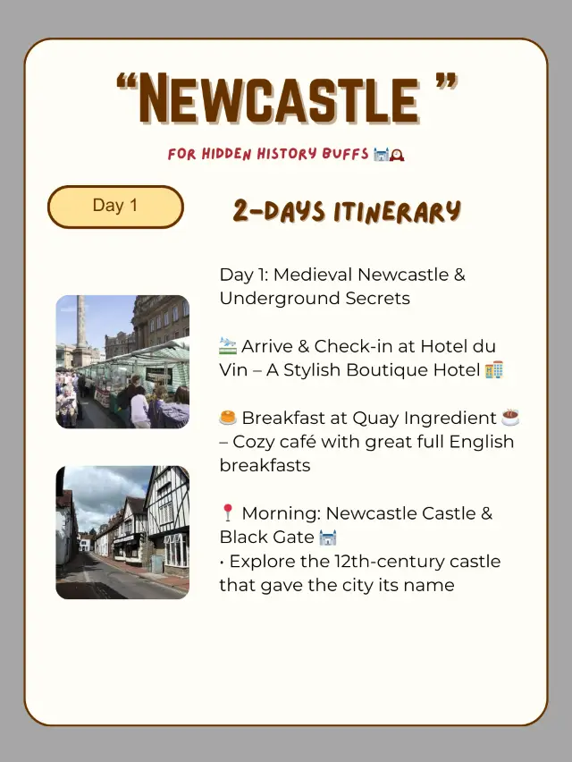 Newcastle itinerary 