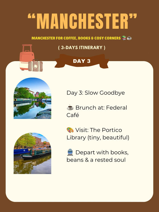 Manchester 3-days itinerary 🤎