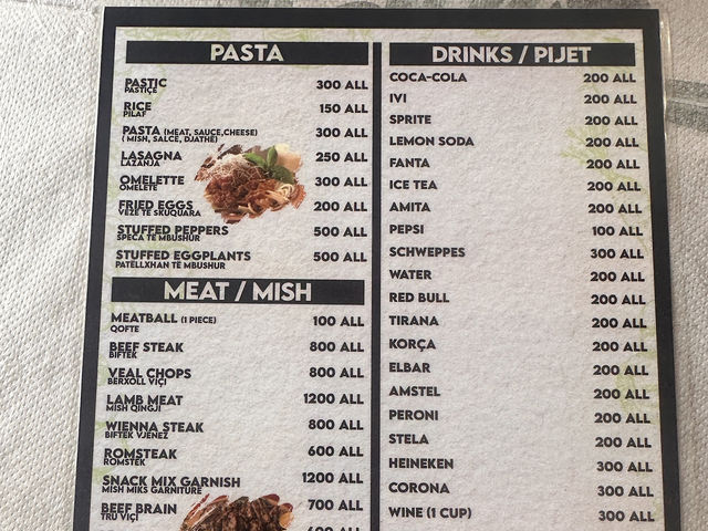 【Restaurant Bar Çuçi｜ベラトで味わう伝統アルバニア料理】 