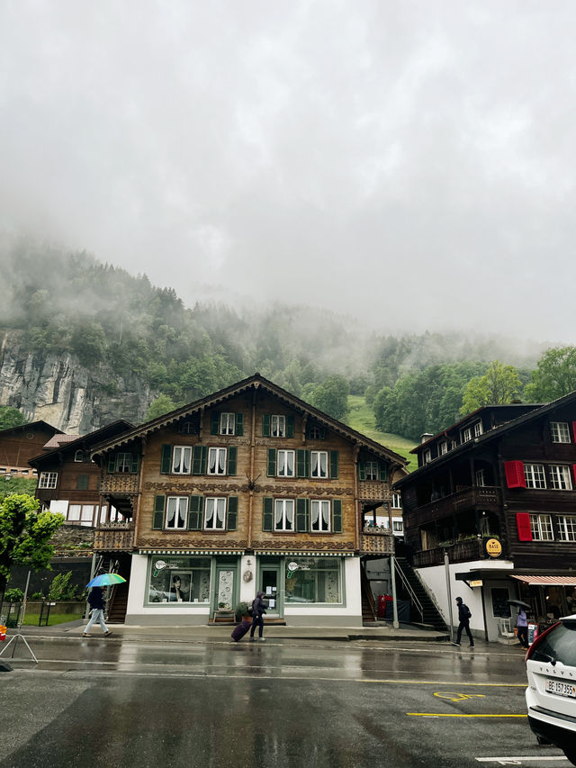 Misty Magic: A Rainy Day in Lauterbrunnen