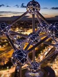 🌐✨ Europe budget Trip:Atomium Brussels – The Giant Icon of Belgium! 🇧🇪