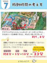 【 遠回りしたくない人！必見👀 子連れ移動何分かかる？シー版🌋 】