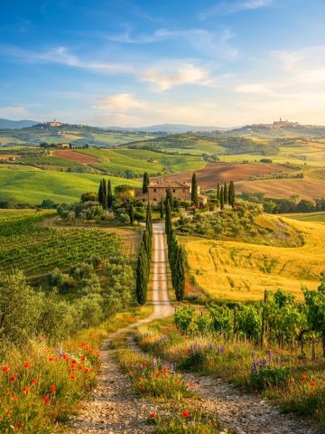 イタリアで最も美しい田園風景。トスカーナの絶景。 | Trip.com