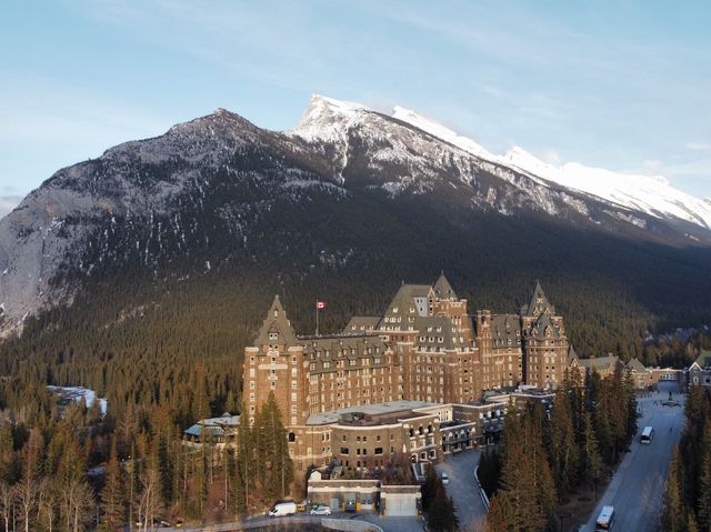 The iconic view Fairmont Banff Springs Hotel