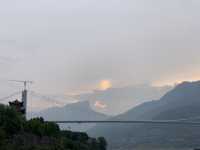 Discover BaiDi Fortress in the colorful clouds at dawn by Ferry