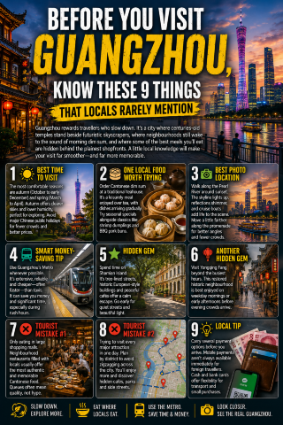 Before you visit Guangzhou, know these 9 things that locals rarely mention.