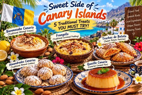 🇮🇨 Sweet Side of the Canary Islands: 5 Traditional Treats You MUST Try! 🍰✨