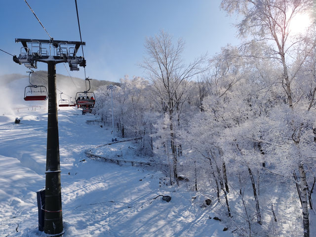 滑雪新手勇闯北大湖，霧凇太好看了