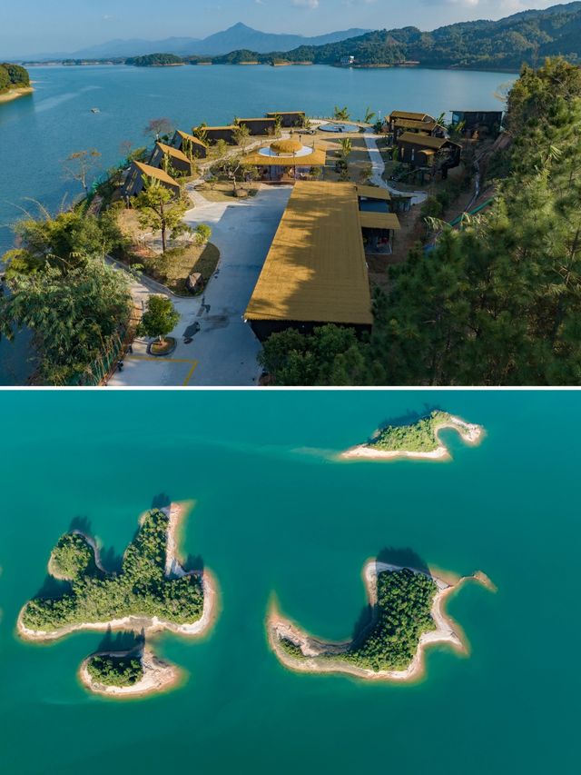 不在國外！真是河源！萬綠湖新開的湖景木屋