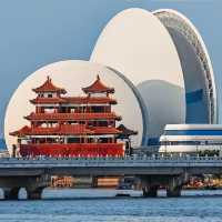 打卡珠海日月貝大劇院