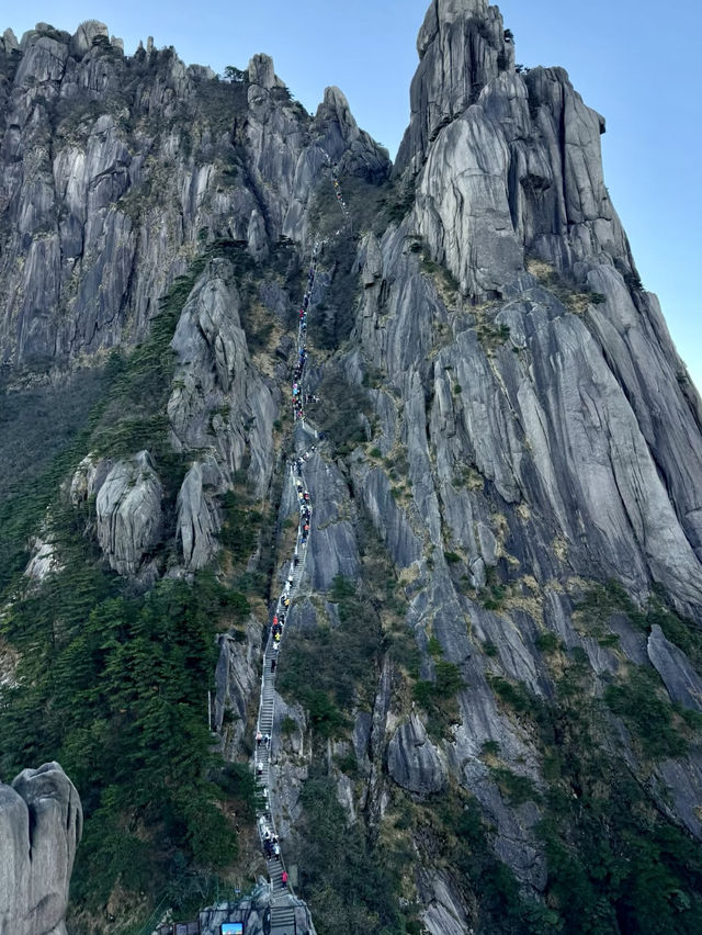 秋日登高：黃山之巔的清透視界