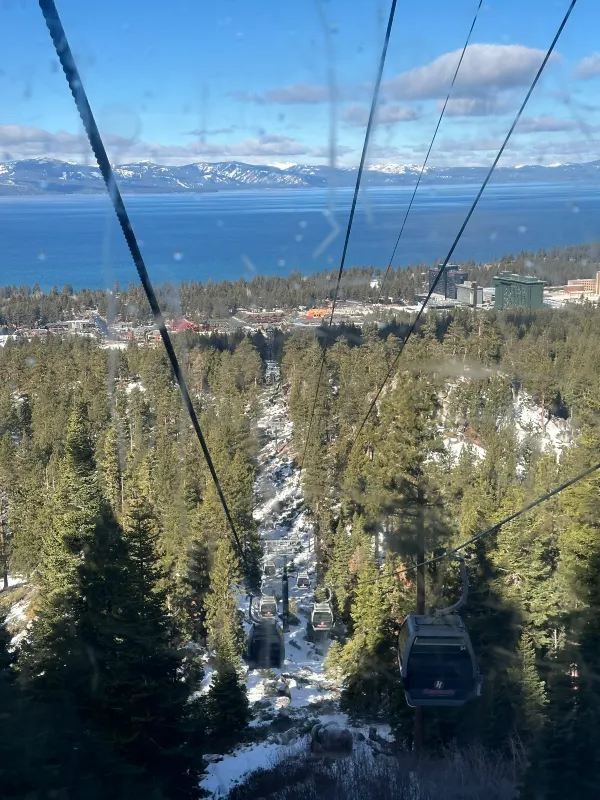 Lake Tahoe skiing at Heavenly offers stunning views