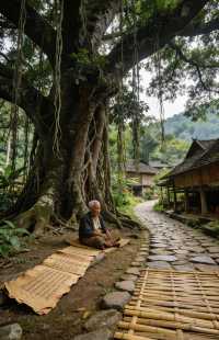 茶王古樹下抄經