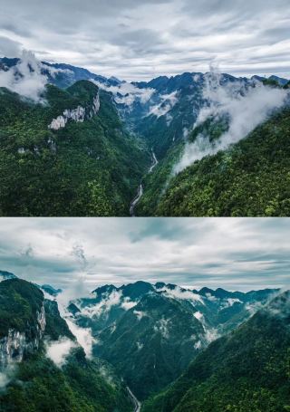 Exploring the serenity of Bashan Grand Canyon, enjoying leisure at Moshang Qingya.