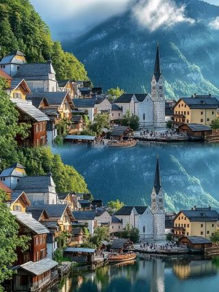 In Austria, finally visiting the postcard-perfect paradise town