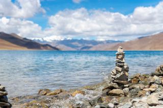 Sacred Lake Yamdrok Yumtso, overlooking from Rurila Observation Deck