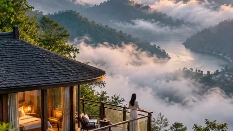 เฮ้ย! ที่ซานหนานมีที่พักฟีลเทพนิยายแบบนี้ด้วยเหรอ? ไม่ใช่เขาฉินหลิ่งนะ! — traveler post in อันคัง