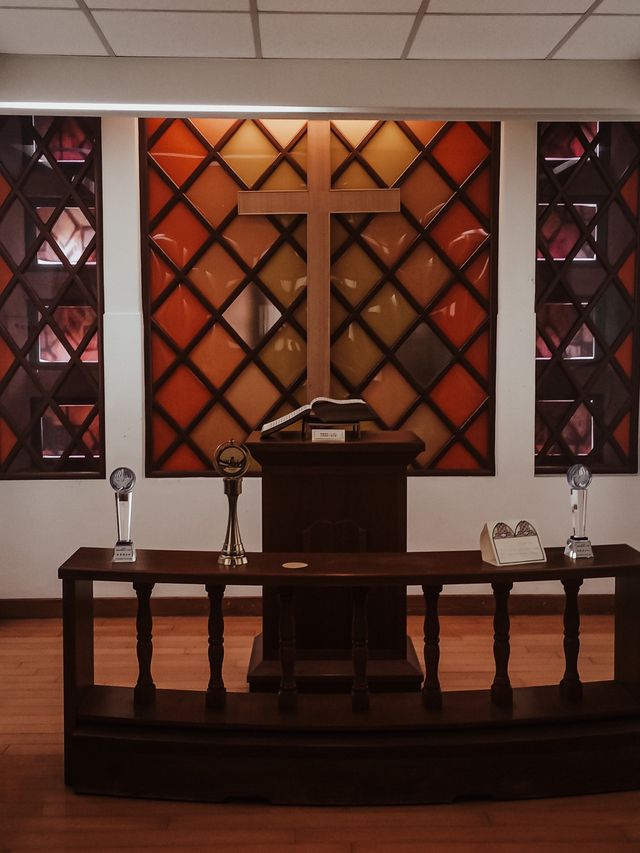 台中隱世藍白色色調埔基小教堂⛪️