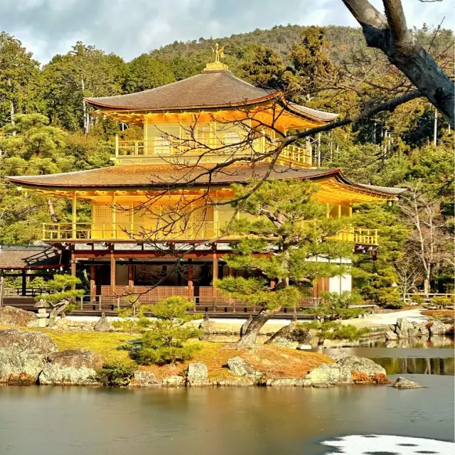 Buddhist temple in Kyoto covered in gold leaf