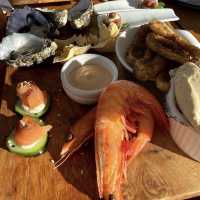 Stunning seaside dining in coffins bay sa