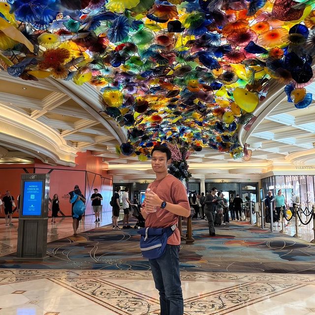 🇺🇸💦ดูน้ำพุและสวนดอกไม้ที่เบลลาจิโอ🌸💐