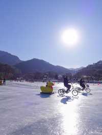 서울 근교 부담없이 놀러가기 좋은 포천 산정호수 썰매축제