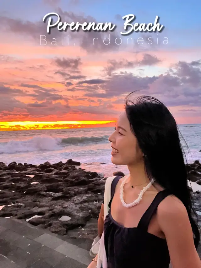 Mesmerising sunset at Pererenan Beach in Bali