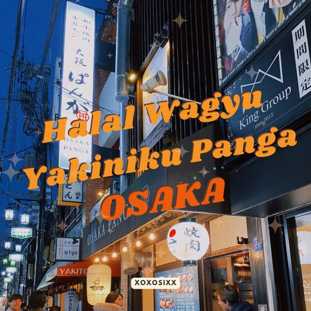 Halal Wagyu Yakiniku Osaka PANGA