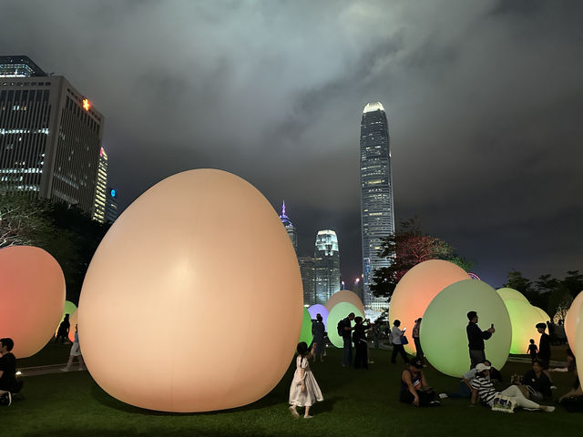 香港好去處 | 金鐘添馬公園 | teamLab: 光漣