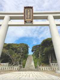 【茨城/大洗】海が見える神社⛩️鳥居と海と日の出