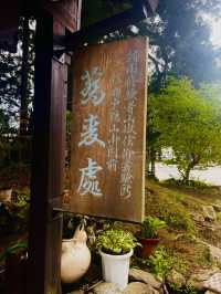 【長野県/ 戸隠の三本杉(三本目)を眺めながら食べる戸隠そば】