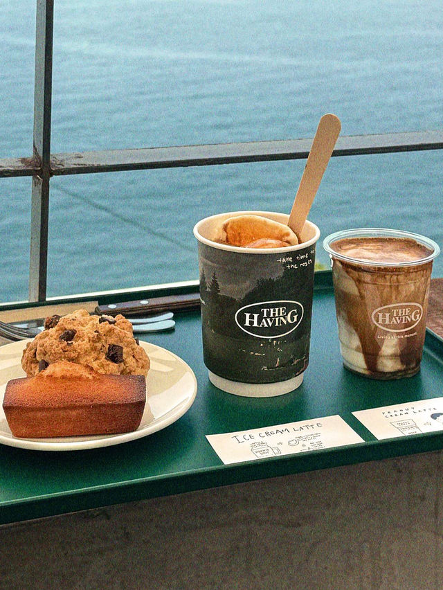 🧇🍹부산 영도 카페 흰여울문화마을 앞 더해빙 