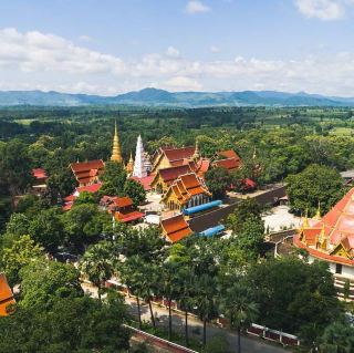 Wat Phra Phutthabat Huai Tom in Lamphun