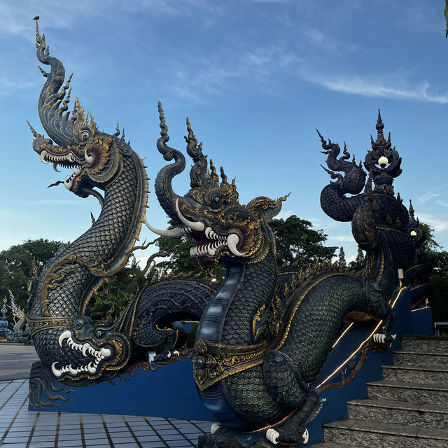 วัดสีน้ำเงิน วัดร่องเสือเต้น จ.เชียงราย