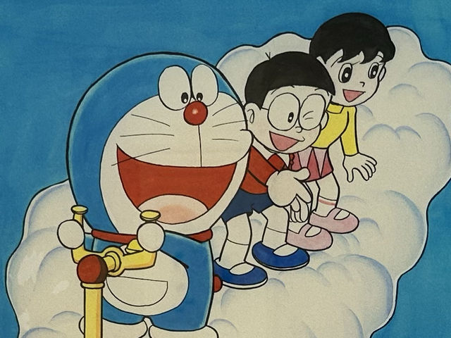 ‼️展覽只到8月18號‼️「100%多啦A夢 & Friends」巡迴特展的室內收費區 ：找回童年回憶，絕對不容錯過‼️