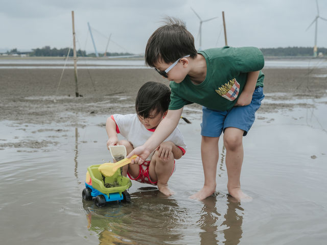 追夕陽、捉螃蟹.ᐟ 全台唯一濕地豪華露營