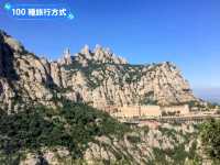 西班牙近郊爬山-宛如鋸齒般的岩石山 Montserrat