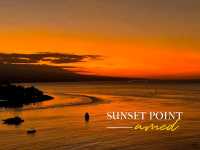 Golden Horizons at Sunset Point, Amed