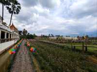 วัดสวยล้านนา ทัศนียภาพทุ่งนา ดอยภูคา อันงดงาม
