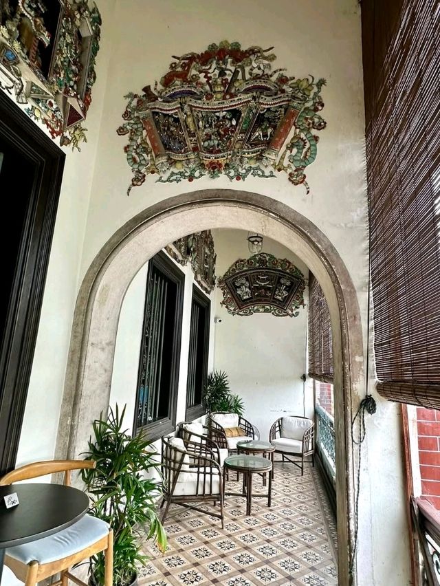 特色的建築檳城藍屋影不停