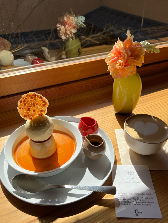 五感で楽しむコーヒー店の3段プリン🍮