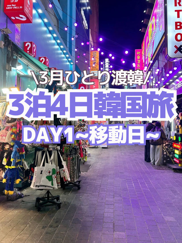 【韓国旅行】DAY1(出国日編)~3泊4日のひとり韓国旅🇰🇷✈️