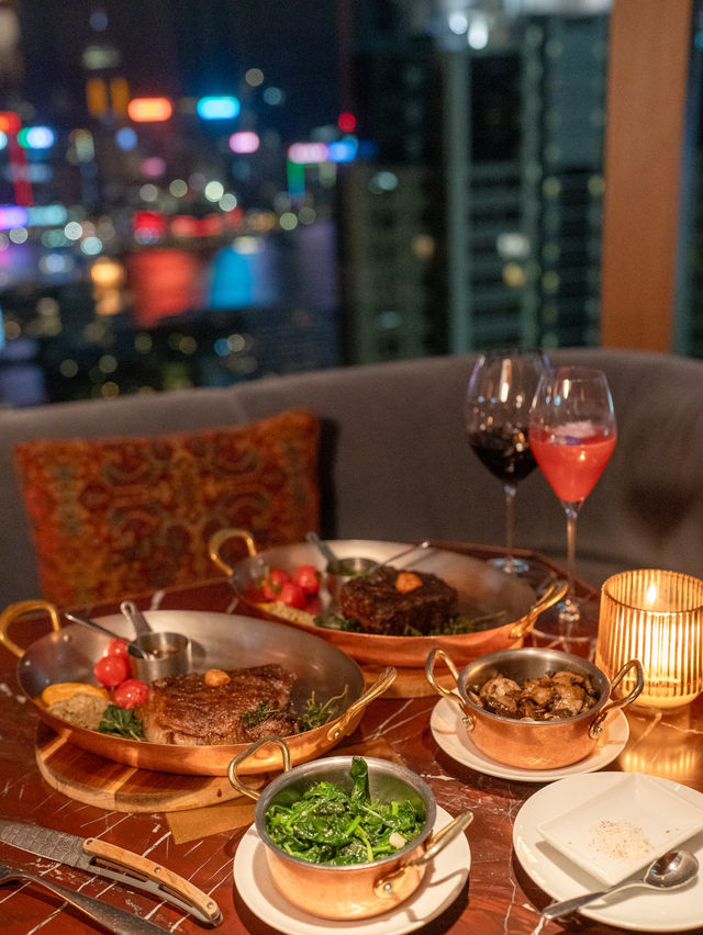 【尖沙咀超浪漫夜景扒房  品嚐世界級牛扒✨】