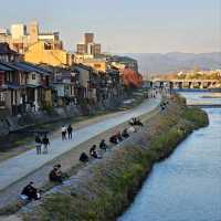Hanging Out by the Kamo River